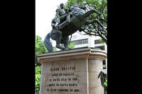 Statue of Simon Bolivar Santa Marta Colombia